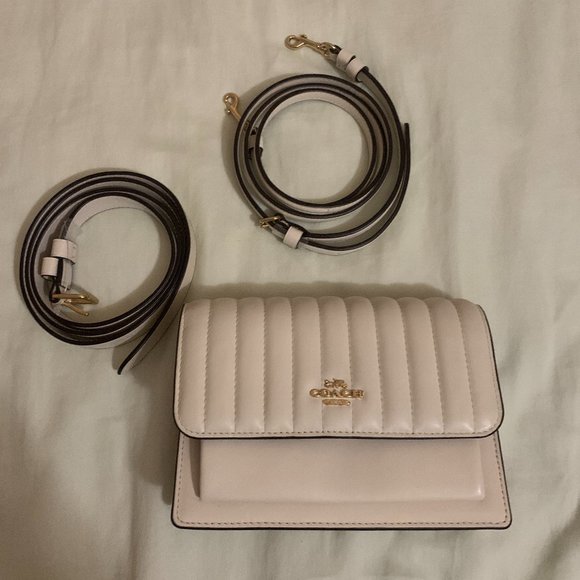 Coach Handbags - COACH Quilted Leather Flap CrossBody Bag